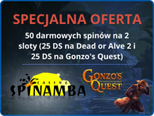 No Deposit Bonus Spinamba 50 Free Spins