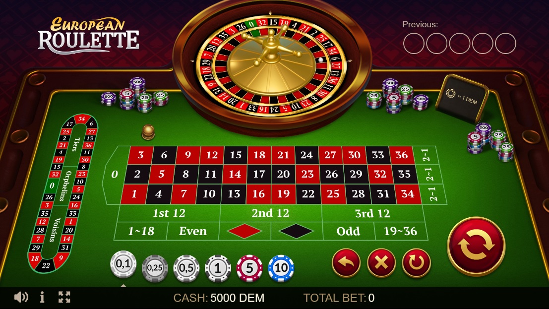 European Roulette for free